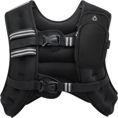ZELUS Adjustable Weighted Vest (6lb, 8lb, 12lb Options)