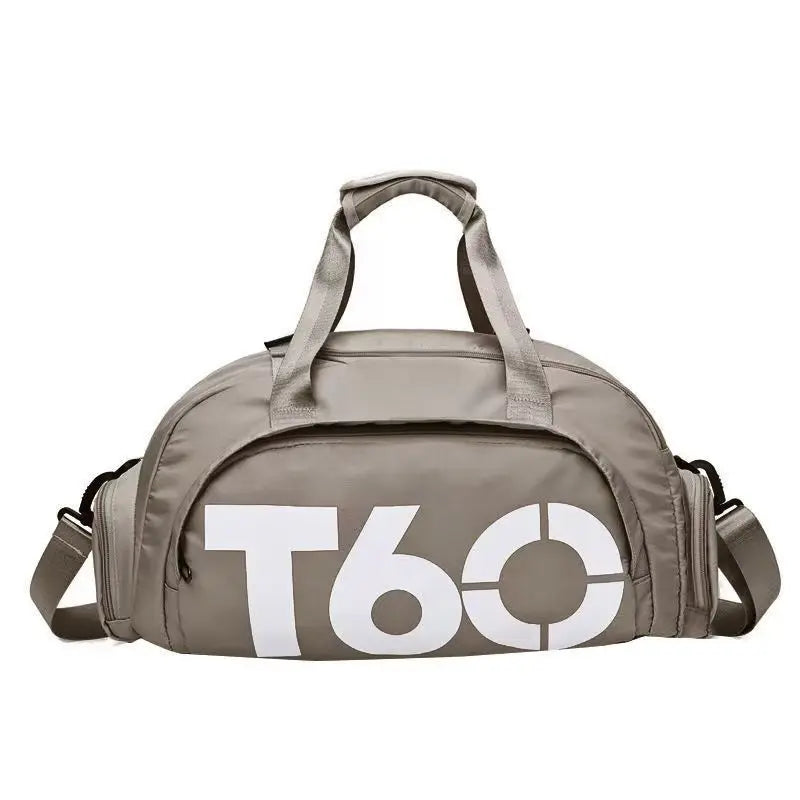 Men's Oxford Travel Sports Bag with Dry-Wet Separation - Large Capacity Gym and Yoga Backpack for Fitness Training