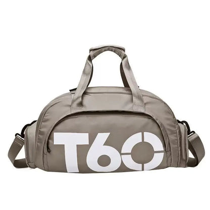 Men's Oxford Travel Sports Bag with Dry-Wet Separation - Large Capacity Gym and Yoga Backpack for Fitness Training