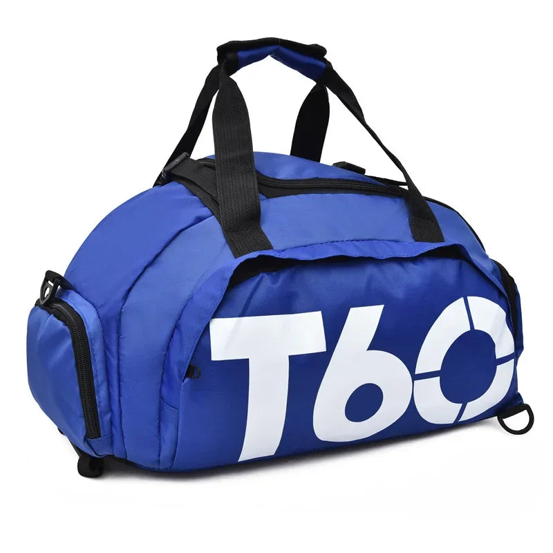 Men's Oxford Travel Sports Bag with Dry-Wet Separation - Large Capacity Gym and Yoga Backpack for Fitness Training