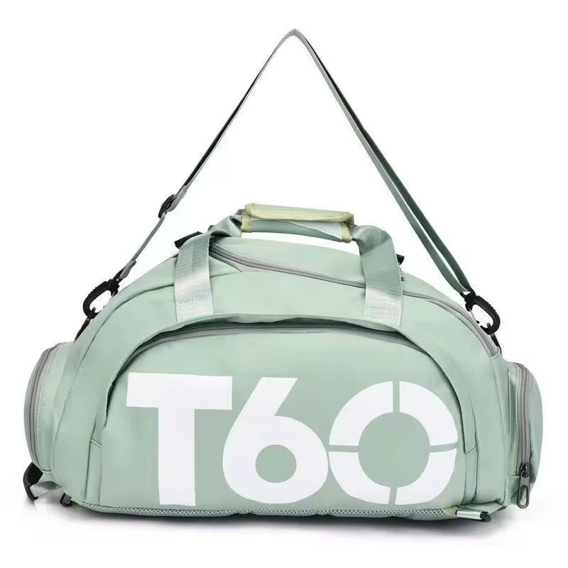 Men's Oxford Travel Sports Bag with Dry-Wet Separation - Large Capacity Gym and Yoga Backpack for Fitness Training