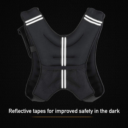 ZELUS Adjustable Weighted Vest (6lb, 8lb, 12lb Options)