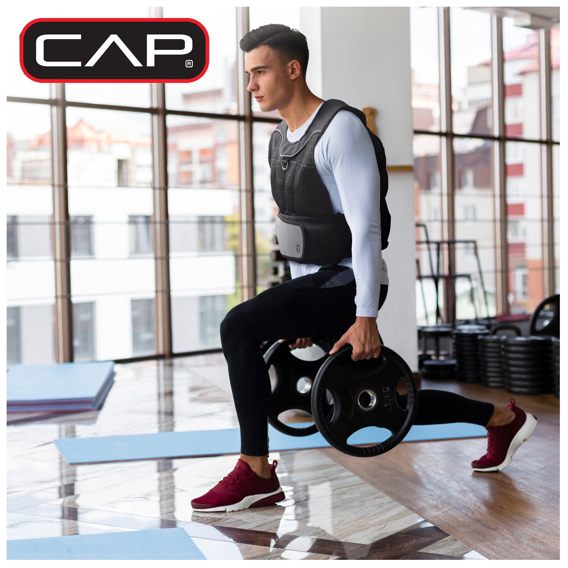 Unisex 20 lb Adjustable Weighted Vest for Walking and Running