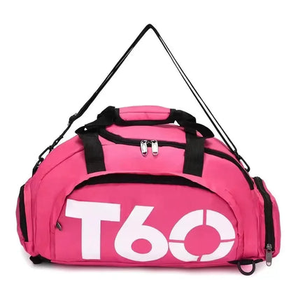 Men's Oxford Travel Sports Bag with Dry-Wet Separation - Large Capacity Gym and Yoga Backpack for Fitness Training