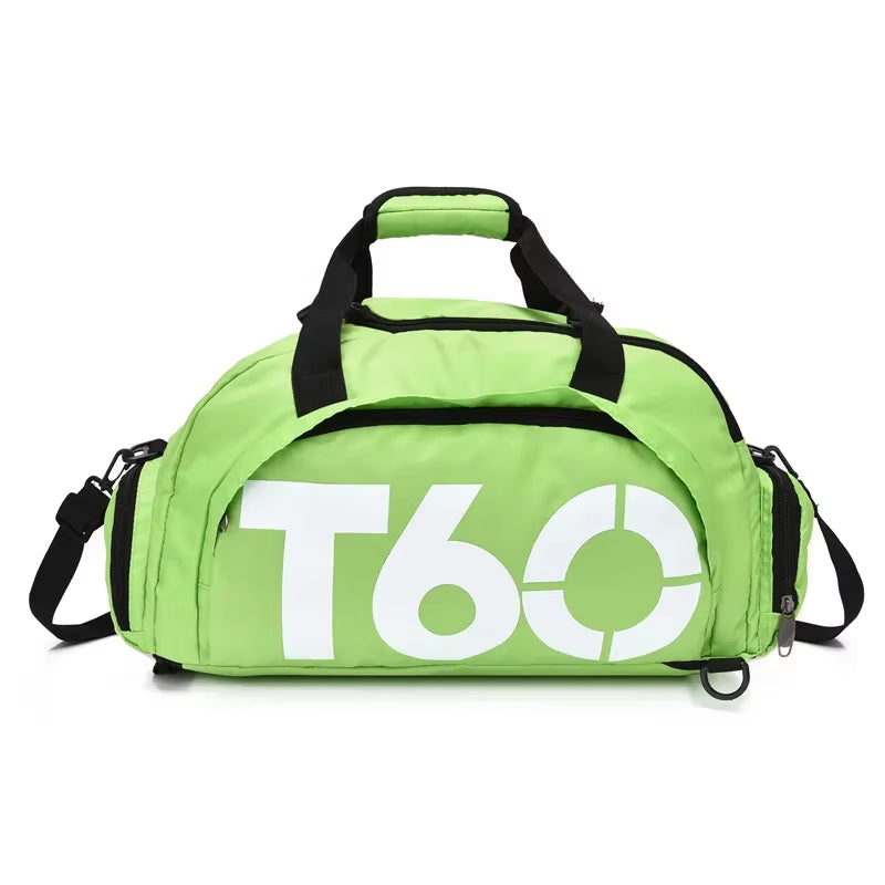 Men's Oxford Travel Sports Bag with Dry-Wet Separation - Large Capacity Gym and Yoga Backpack for Fitness Training