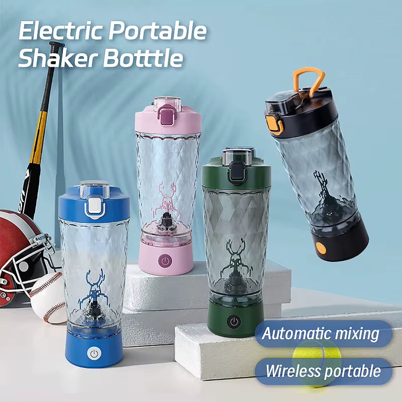 Electric Whey Protein Shake Stirrer - USB Automatic Protein Shaker Bottle for Gym and Sports Use