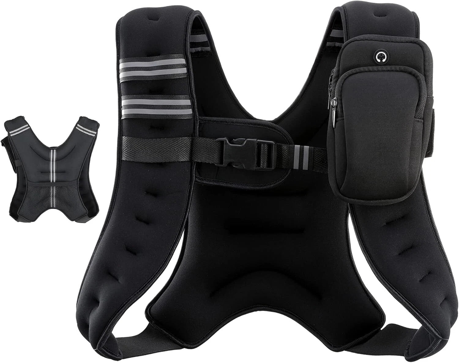 ZELUS Adjustable Weighted Vest (6lb, 8lb, 12lb Options)
