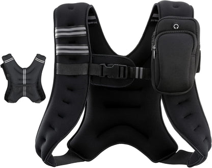 ZELUS Adjustable Weighted Vest (6lb, 8lb, 12lb Options)