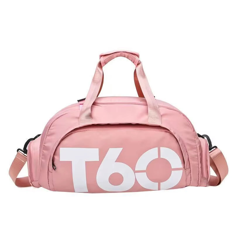 Men's Oxford Travel Sports Bag with Dry-Wet Separation - Large Capacity Gym and Yoga Backpack for Fitness Training