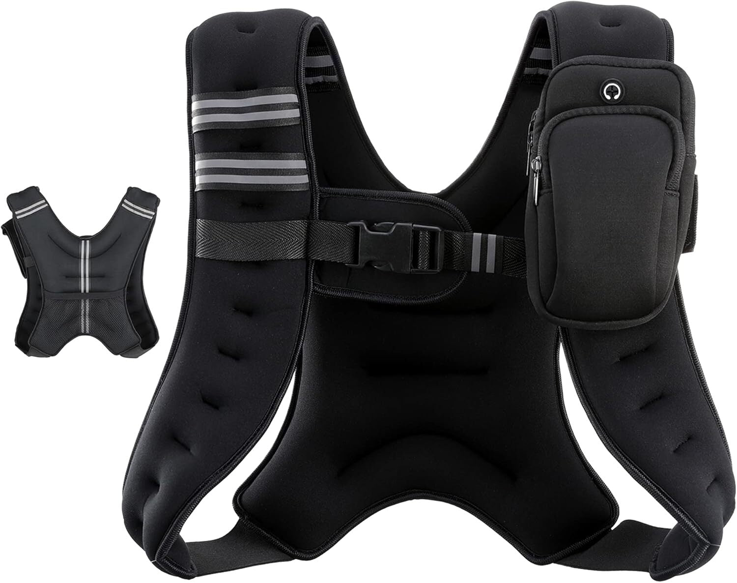 ZELUS Adjustable Weighted Vest (6lb, 8lb, 12lb Options)
