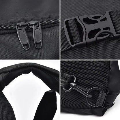Men's Oxford Travel Sports Bag with Dry-Wet Separation - Large Capacity Gym and Yoga Backpack for Fitness Training