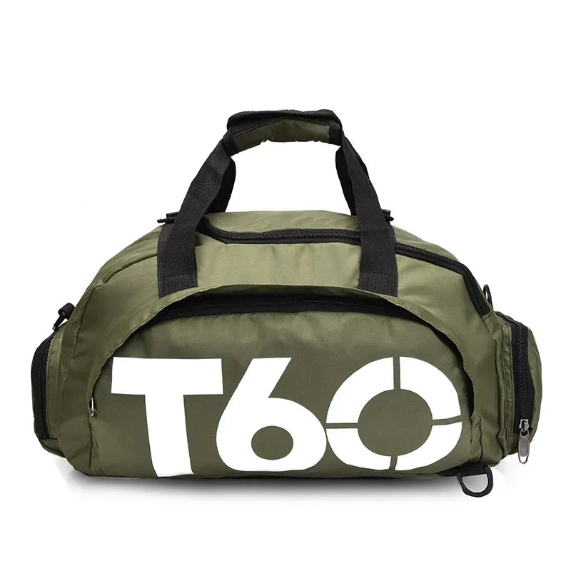 Men's Oxford Travel Sports Bag with Dry-Wet Separation - Large Capacity Gym and Yoga Backpack for Fitness Training